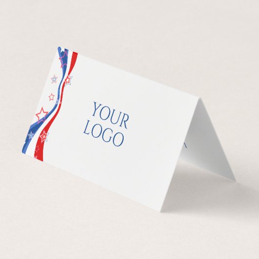 アメリカモダン国旗のデザイン 名刺 (裏面)