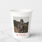 アメリカモダン国旗の写真軍の引退 紙コップ (裏面)