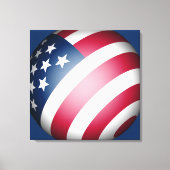 アメリカモダン国旗の芸術 キャンバスプリント (正面)