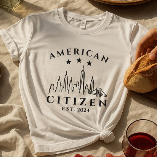 アメリカモダン市民Tシャツ | カスタム年 Tシャツ