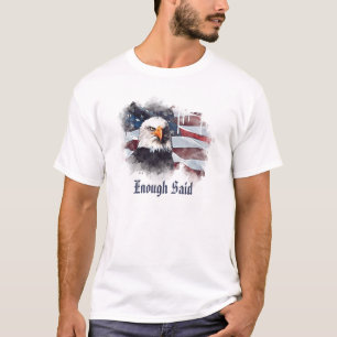 *~*アメリカモダン愛国的イーグル米国国旗 Tシャツ