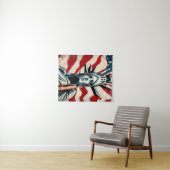 アメリカモダン旗芸術と自由の女神 タペストリー (インサイチュ(横))