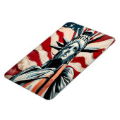 アメリカモダン旗芸術と自由の女神 マグネット (左側)