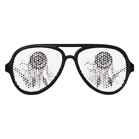アメリカモダン芸術的のドリームキャッチャー アビエーターサングラス (正面)