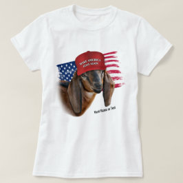アメリカヤギを再びヌビアンキッドヤギにする Tシャツ