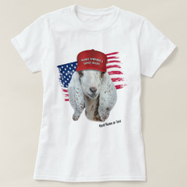 アメリカヤギを再びヌビアンデイリーヤギにする Tシャツ
