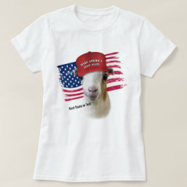 アメリカヤギを再びラマンチャキッドヤギにする Tシャツ