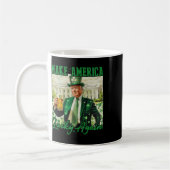 アメリカラッキーを再びトランプSt patricks dayビー コーヒーマグカップ (左)