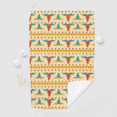 アメリカラフルカ南西部をテーマにしたパターン ゴルフタオル (インサイチュ)