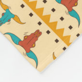 アメリカラフルカ南西部をテーマにしたパターン フリースブランケット (角)