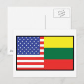 アメリカリトアニア ポストカード (正面/裏面)