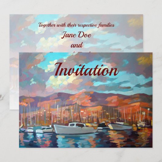 アメリカリビエラ 招待状 (正面/裏面)