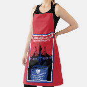 アメリカリブのカ伝統月 エプロン (インサイチュ)