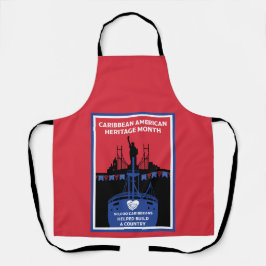 アメリカリブのカ伝統月 エプロン