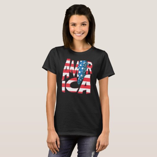 アメリカレッドブルーホワイトアメリカ国旗のパワー愛国的4t tシャツ (正面フル)