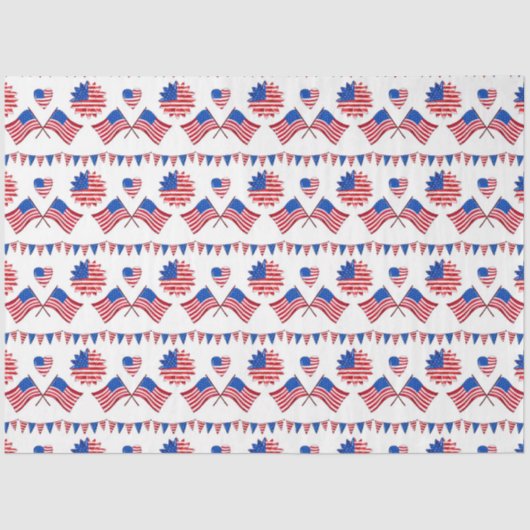 アメリカレッドホワイト&ブルーシリーズデザイン26 薄葉紙 (正面)