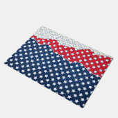 アメリカレッドホワイト&ブルースターズ ドアマット (アングル)