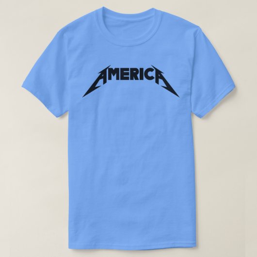 アメリカロックアンドロールインスピレーション米国デザイン Tシャツ (デザイン正面)