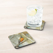 アメリカロビン狩り抽象芸術印象派 コースター (右側)