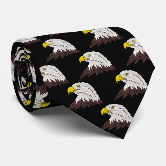 アメリカワシの鳥のプリントの首のタイのギフト男性へ ネクタイ (ロール)