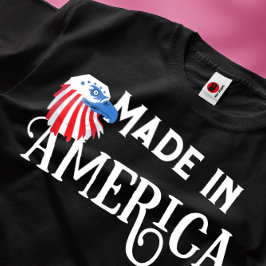 アメリカワシはっきりしたの赤と青 Tシャツ