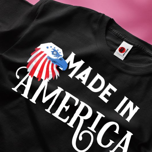 アメリカワシはっきりしたの赤と青 Tシャツ