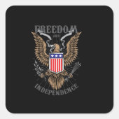 アメリカワシスケッチ スクエアシール (正面)