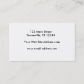 アメリカワシミミズクのスケッチ 名刺 (裏面)