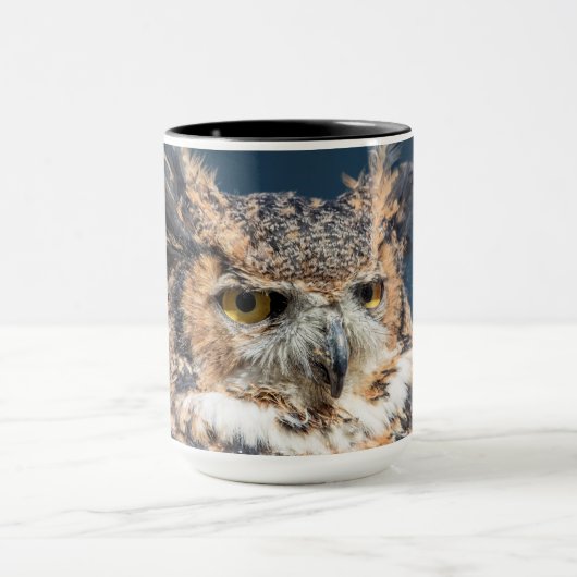 アメリカワシミミズクのポートレート マグカップ (中央)