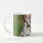 アメリカワシミミズクのマグ コーヒーマグカップ (左)