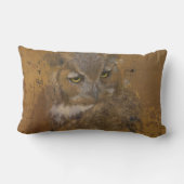 アメリカワシミミズクは古い木で衰退しました ランバークッション (裏面)