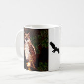 アメリカワシミミズク コーヒーマグカップ (正面左)