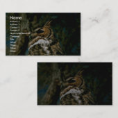 アメリカワシミミズク 名刺 (正面/裏面)