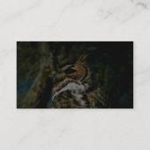 アメリカワシミミズク 名刺 (裏面)