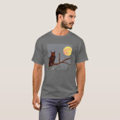 アメリカワシミミズク | 満月 Tシャツ (正面フル)