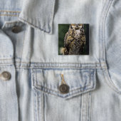 アメリカワシミミズク (Bubo virginianus) フルボディ 缶バッジ (インサイチュ)