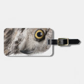 アメリカワシミミズク- Bubo Virginianus Subarcticus ラゲッジタグ (正面横)