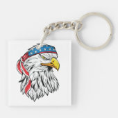 アメリカワシ7月4日 キーホルダー (裏面)