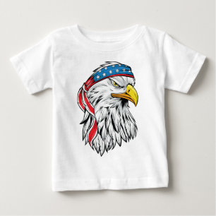 アメリカワシ7月4日 ベビーTシャツ