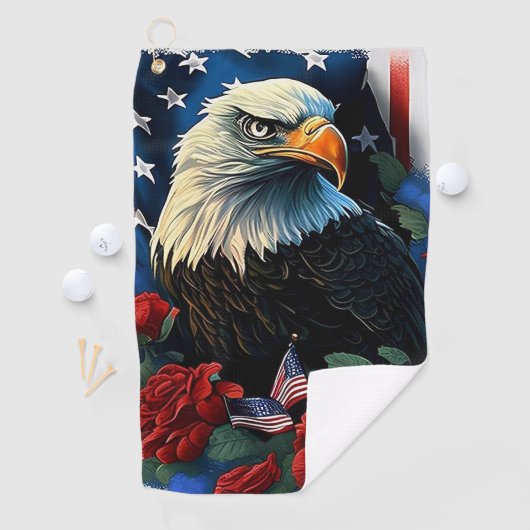 アメリカワシ ゴルフタオル (インサイチュ)