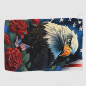 アメリカワシ ゴルフタオル (横)