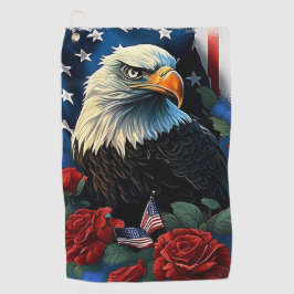 アメリカワシ ゴルフタオル