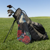 アメリカワシ ゴルフタオル (グリーン)