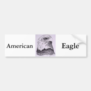 アメリカワシ バンパーステッカー