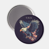 アメリカワシ マグネット (正面/裏面)