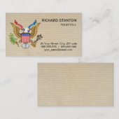 アメリカワシ 名刺 (正面/裏面)