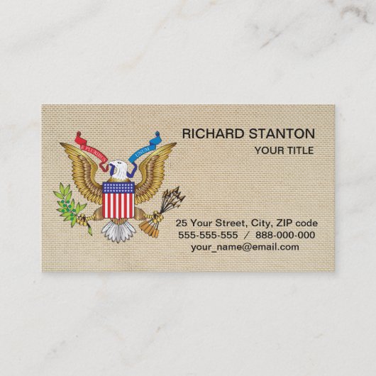 アメリカワシ 名刺 (正面)