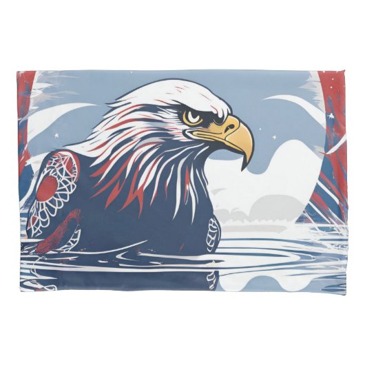 アメリカワシ 枕カバー (正面左)
