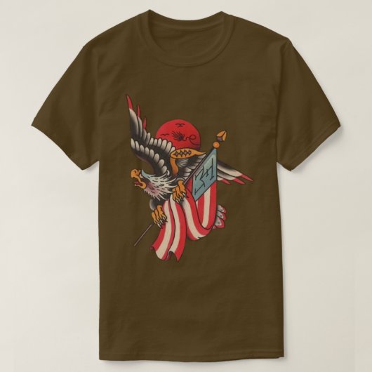 アメリカワシ Tシャツ (デザイン正面)
