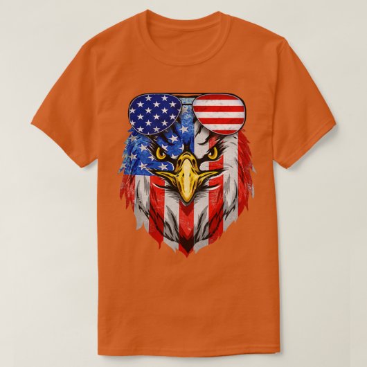 アメリカワシ Tシャツ (デザイン正面)